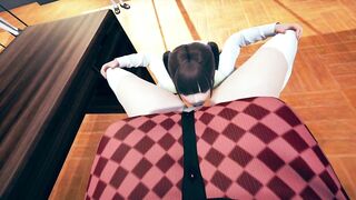 Student Lick Teacher's Pussy in Class Room | two Student Watching POV