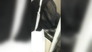 台所で洗い物をするセフレとセックス