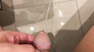 Massive Urination of a Muscular Man