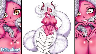 Monster Girl with Huge Tits SpeedPaint by HotaruChanART