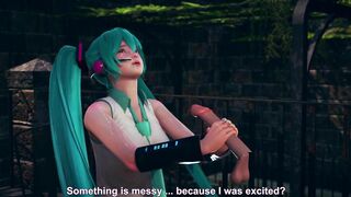 Miku makes a Fan Pleasing before a Concert