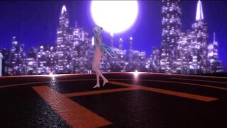 【r-18 MMD】Hatsune Miku Cat Suit Strip Dance