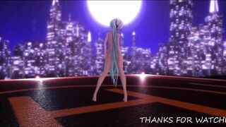【r-18 MMD】Hatsune Miku Cat Suit Strip Dance