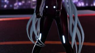 【r-18 MMD】Hatsune Miku Cat Suit Strip Dance