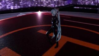 【r-18 MMD】Hatsune Miku Cat Suit Strip Dance
