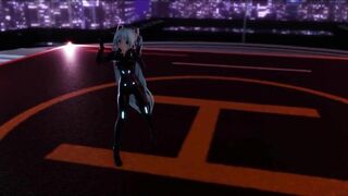 【r-18 MMD】Hatsune Miku Cat Suit Strip Dance
