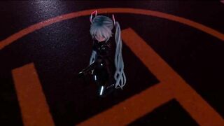 【r-18 MMD】Hatsune Miku Cat Suit Strip Dance