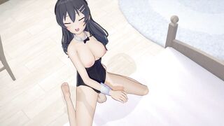 Mai Bunny Girl Senpai BLOWJOB (3D HENTAI)