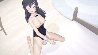 Mai Bunny Girl Senpai BLOWJOB (3D HENTAI)