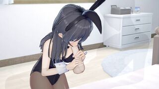 Mai Bunny Girl Senpai BLOWJOB (3D HENTAI)