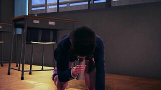 DVA Schoolgirl Takes Facial