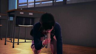 DVA Schoolgirl Takes Facial