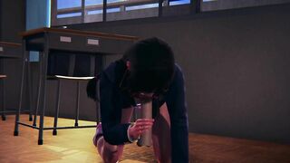 DVA Schoolgirl Takes Facial