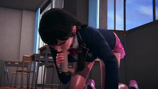 DVA Schoolgirl Takes Facial