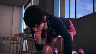 DVA Schoolgirl Takes Facial