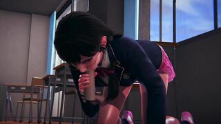 DVA Schoolgirl Takes Facial