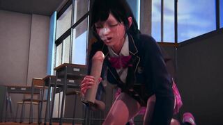 DVA Schoolgirl Takes Facial