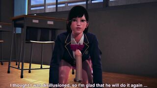 DVA Schoolgirl Takes Facial