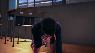 DVA Schoolgirl Takes Facial