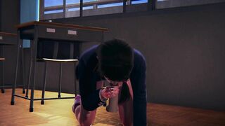 DVA Schoolgirl Takes Facial