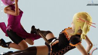 POV Sakura Haruno and Ai Miyashita Making Sweet Love [3d HENTAI] first Person, Honey Select 2
