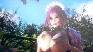 Kokoro Maid Hot Titjob and Creampie