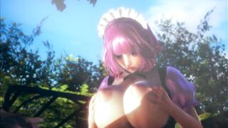Kokoro Maid Hot Titjob and Creampie