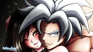 Drawing Goku and Tifa with Huge Boobs and Thick Thighs by HotaruChanART