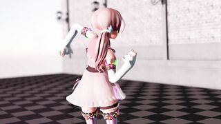 R15 Candy Girl Tease you with her Cute Panty Color 3d Hentai
