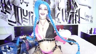 Jinx Cosplay Anal Ass Buttplug Babe