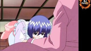 HENTAI BLOWJOB CUM SWALLOW Animated Big Tis Girl Lick Cock till Cum, Anime Female Cartoon gives Head