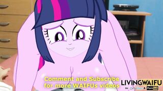 21 Yrs TWILIGHT SPARKLE Real Hentai Version Anime Waifu RIDDING EQUESTRIA Animation Cartoon Cosplay
