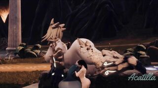 Futa Giantess Fill Condom with Cum