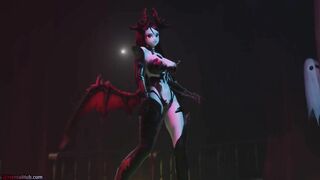 [MMD] Halloween Special! Demon Succubus Dances for you Jiggling her Big Tits (SFW Music Video)