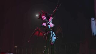 [MMD] Halloween Special! Demon Succubus Dances for you Jiggling her Big Tits (SFW Music Video)
