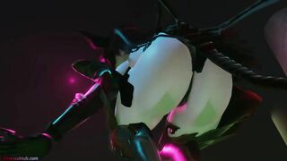 [MMD] Halloween Special! Demon Succubus Dances for you Jiggling her Big Tits (SFW Music Video)