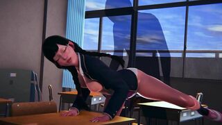 DVA Schoolgirl Ass Fucked
