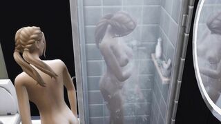 Sims 4 - Big Brother Wicked Edition Ep21: 3 Sims can almost Fit in a Shower