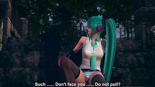 Fan Sticks Fingers in Miku's Pussy