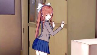 Monika is in SERIUS Love with you (3D Ecchi) (Doki Doki Literature Club!)