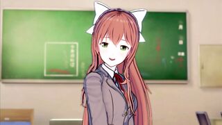 Monika is in SERIUS Love with you (3D Ecchi) (Doki Doki Literature Club!)