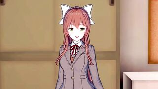 Monika is in SERIUS Love with you (3D Ecchi) (Doki Doki Literature Club!)