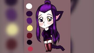 Chibi Indi Speed Paint // San Amour