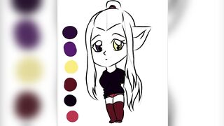 Chibi Indi Speed Paint // San Amour