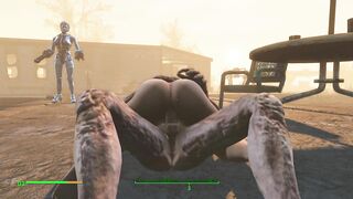 Half-zombie, Half-man Fucks Hot Alice in the Ass | PC Game, Fallout 4