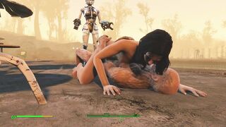 Half-zombie, Half-man Fucks Hot Alice in the Ass | PC Game, Fallout 4