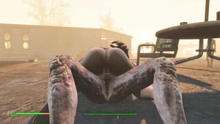 Half-zombie, Half-man Fucks Hot Alice in the Ass | PC Game, Fallout 4