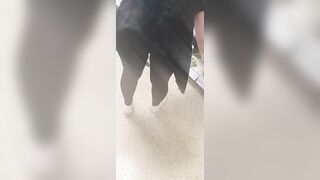Step Mom doesn't Care she's being Filmed Wearing Tight Leggings
