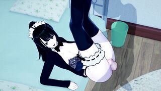 Maid Gets BLOWJOB and FUCK (3d Hentai)