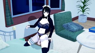 Maid Gets BLOWJOB and FUCK (3d Hentai)